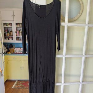 Black hi-lo dress